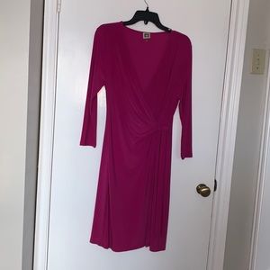 Bright pink Anne Klein dress